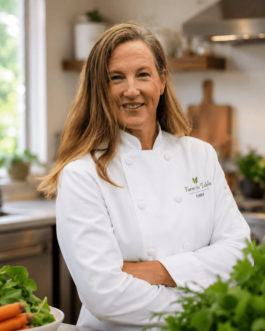 Boo Wells, chef and host of the Farm to Table Dinner Series